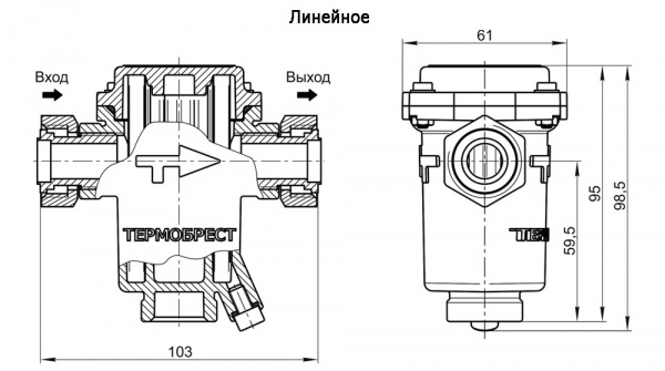 Фильтры газовые компактные с конденсатоотводом